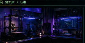 Laboratório e Bancada 3D de Carlito