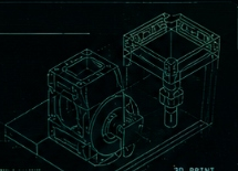 3D Printer Mechanical Assembly Wireframe